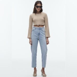 Zara High Rise Straight Jeans